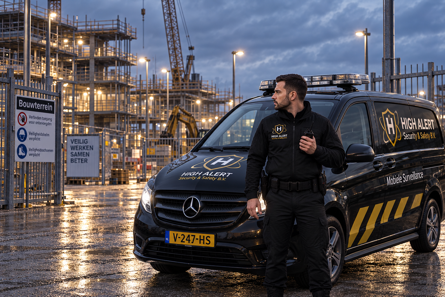 Beveiliging bij de bouwplaats High Alert security & safety B.V. Beveiliging vanuit ervaring