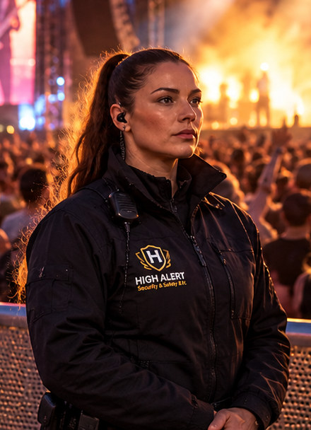 Beveiliging bij een avondfestivalconcert High Alert security & safety B.V. Beveiliging vanuit ervaring
